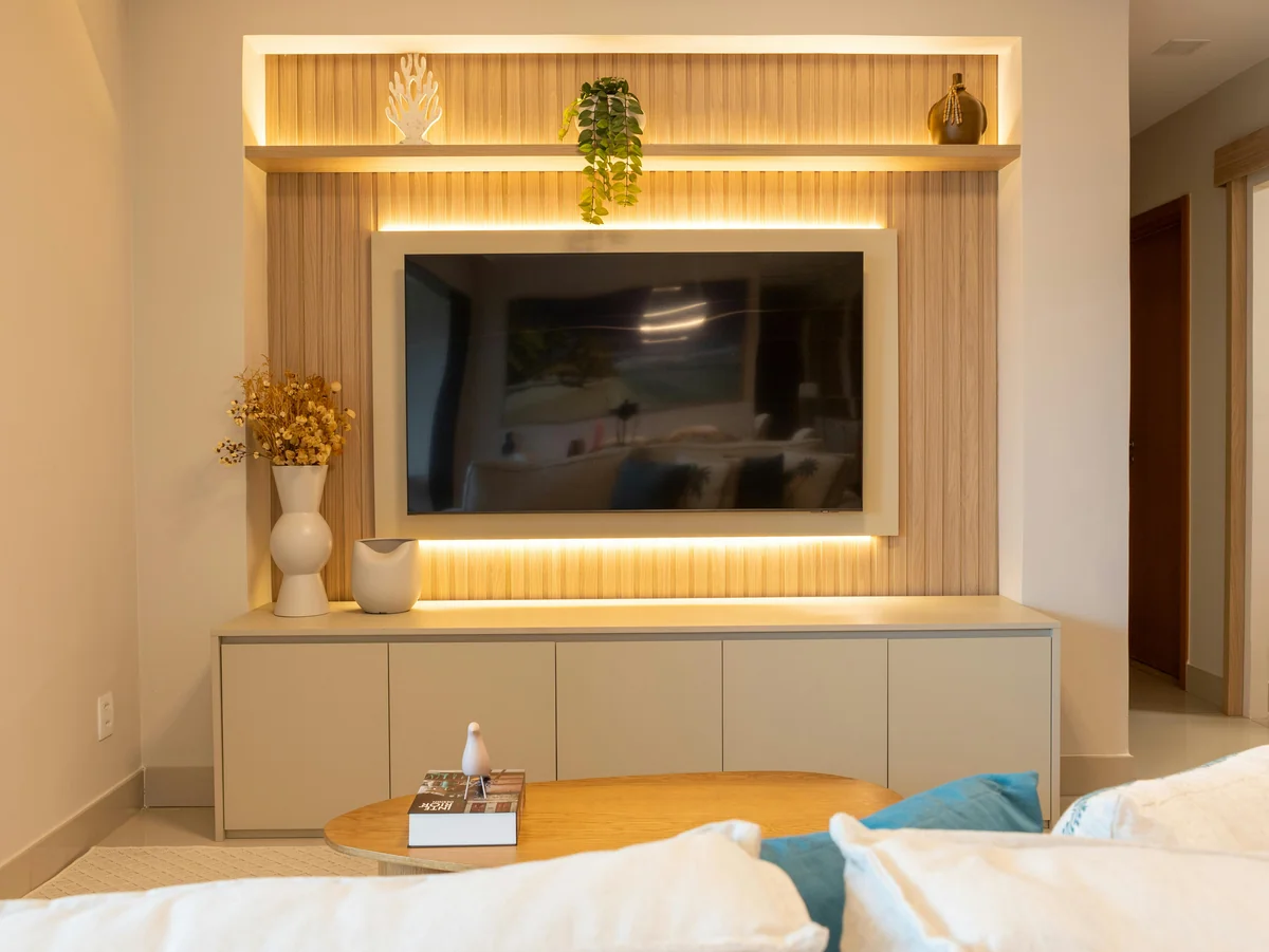 LG webOS smart TV hub showing IPTV streaming apps for live TV access